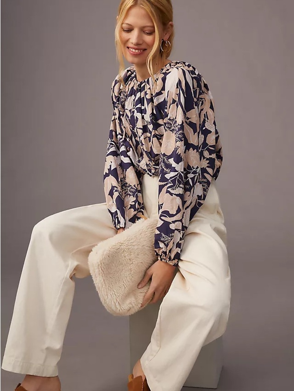 Anthropologie Joe Faulkner Maeve Floral Blouse